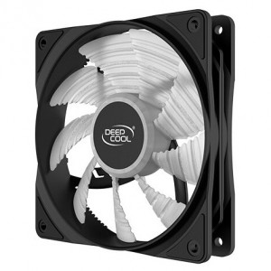 Вентилятор DEEPCOOL RF120W 120x120x25мм (96шт./кор, LED White подсветка, 1300об/мин) Retail