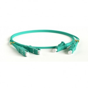 Hyperline FC-D2-503-LC/PR-SC/PR-H-1M-LSZH-AQ Патч-корд волоконно-оптический (шнур) MM 50/125(OM3), LC-SC, duplex, 10G, LSZH, 1 м