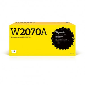 T2  W2070A  картридж TC-HW2070A для HP Color Laser 150a/150nw/MFP 178nw/MFP 179fnw (1000 стр.) черный, с чипом