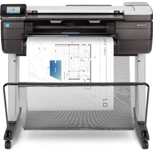 HP DesignJetT830 MFP (p/s/c, 24",4color,2400x1200dpi,1Gb,26spp(A1 drawingmode),USB/GigEth/Wi-Fi,stand,mediabin,rollfeed,sheetfeed,tray50(A3/A4),autocutter,Scanner600dpi,24x109", 1ywarr, repl. F9A28A)