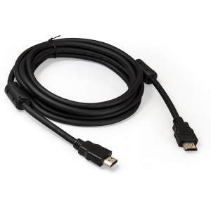 Exegate EX287724RUS Кабель HDMI ExeGate EX-CC-HDMI2-3.0F (19M/19M, v2.0, 3м, 4K UHD, Ethernet, ферритовые кольца, позолоченные контакты)