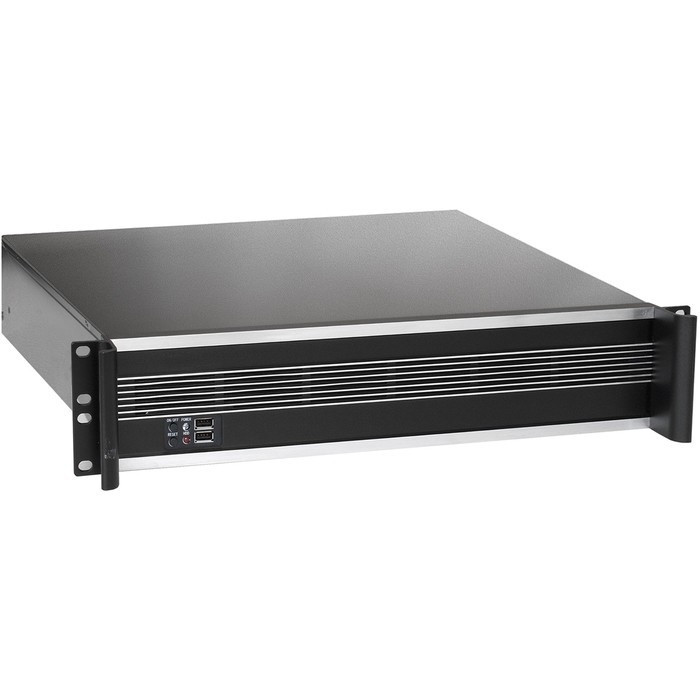 Exegate EX284970RUS Серверный корпус ExeGate Pro 2U450-09 <RM 19", высота 2U, глубина 450, БП 600ADS, 2*USB>