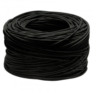 Cabeus UTP-4P-Cat.5e-SOLID-OUT-PE-UV Кабель витая пара UTP (U/UTP), категория 5e, 4 пары (24 AWG), одножильный, для внешней прокладки, PE-UV