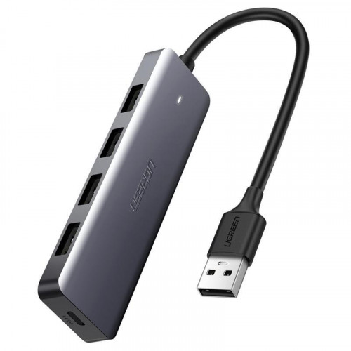 USB - Разветвитель (хаб) Ugreen CM219 (50985) 4 в 1, 4 x USB 3.0, темно-серый