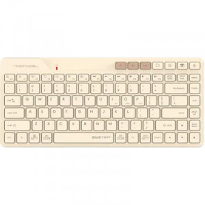 Клавиатура беспроводная A4Tech Fstyler FBK26C AS бежевый (USB, BT/Radio, slim Multimedia) (FBK26C AS)