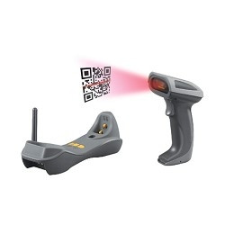 Mindeo CS3290 серый {Сканер ШК (ручной, лазер, 433MHz, серый) CS3290, зарядно-коммуникационная база, USB}