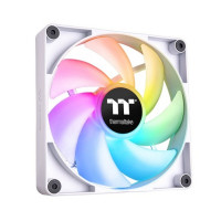 Кулер для компьютерного корпуса, Thermaltake, CT120 ARGB Sync PC Cooling Fan White, CL-F153-PL12SW-A, ARGB 120мм вентилятор, 2000об.мин, 4pin PWM/3pin ARGB, 57.05CFM, 25.8 dB(A), 120x120x25мм, Белый