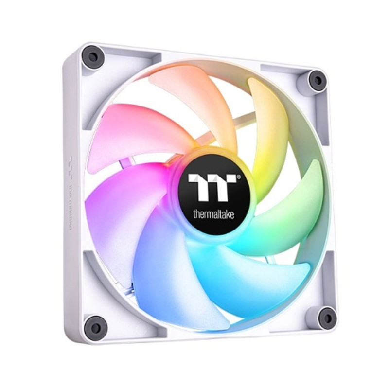 Кулер для компьютерного корпуса, Thermaltake, CT120 ARGB Sync PC Cooling Fan White, CL-F153-PL12SW-A, ARGB 120мм вентилятор, 2000об.мин, 4pin PWM/3pin ARGB, 57.05CFM, 25.8 dB(A), 120x120x25мм, Белый