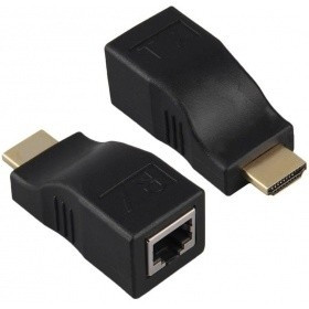 ORIENT HDMI 2.0 extender VE042, удлинитель до 30 м по витой паре, FHD 1080p/3D (Ultra HD 4K до 5 м), HDCP, подключается 1 кабель UTP Cat5e/6, не требуется внешнее питание (30042)