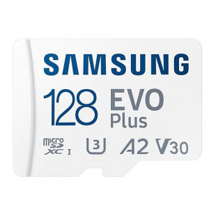 Micro SecureDigital 128Gb Samsung MB-MC128KA/RU EVO PLUS + adapter, Class10