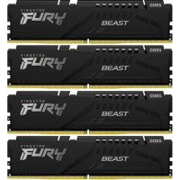 Kingston 64GB 5600MT/s DDR5 CL40 DIMM (Kit of 4) FURY Beast Black XMP KF556C40BBK4-64