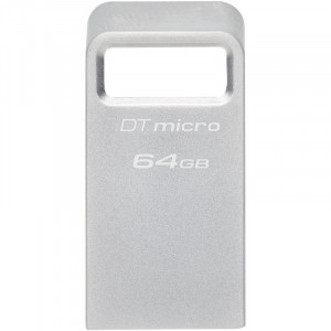 Kingston USB Drive 64GB DataTraveler Micro USB3.0, серебристый [dtmc3g2/64gb]