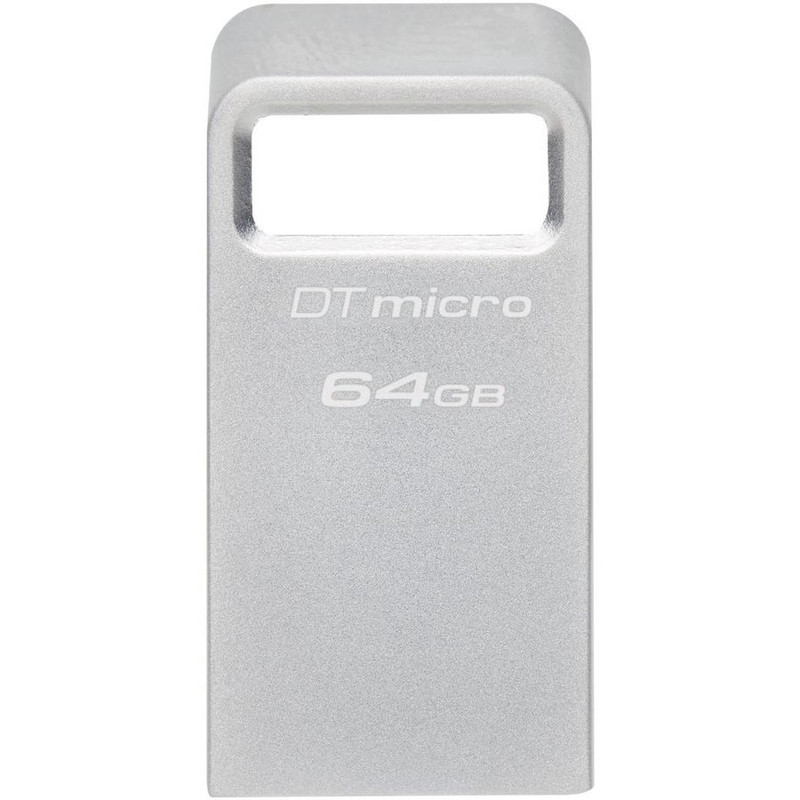 Kingston USB Drive 64GB DataTraveler Micro USB3.0, серебристый [dtmc3g2/64gb]