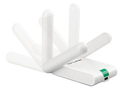 TP-Link TL-WN822N Адаптер W300M High-Power Wireless USB Adapter, 2x2 MIMO, 802.11n