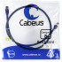 Cabeus PC-SSTP-RJ45-Cat.8-1m-LSZH Патч-корд S/FTP, категория 8 (40G, 2000 MHz), 2xRJ45/8p8c, экранированный, синий, LSZH, 1 м