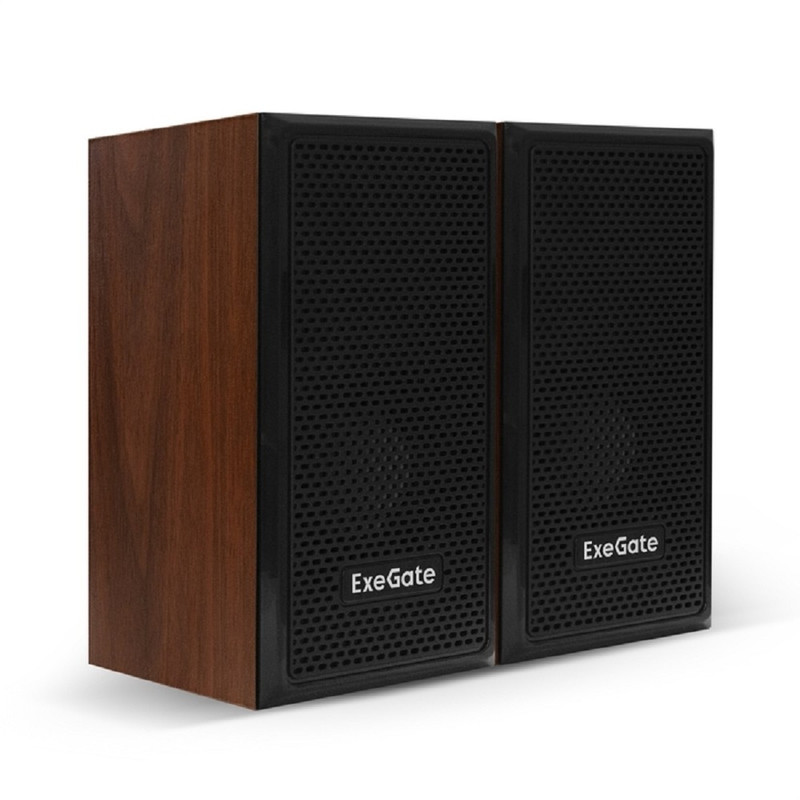 Exegate EX287058RUS Акустическая система 2.0 ExeGate Tango 312 (питание USB, 2х3Вт (6 Вт RMS), 80-20000Гц, светлое дерево)