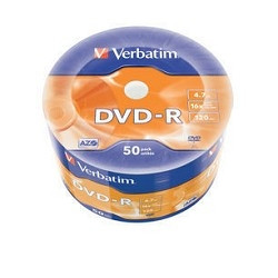 Verbatim  Диски DVD-R Verbatim 16-x 4.7Gb (50 шт)/Shrink/50 Azo (43788)  