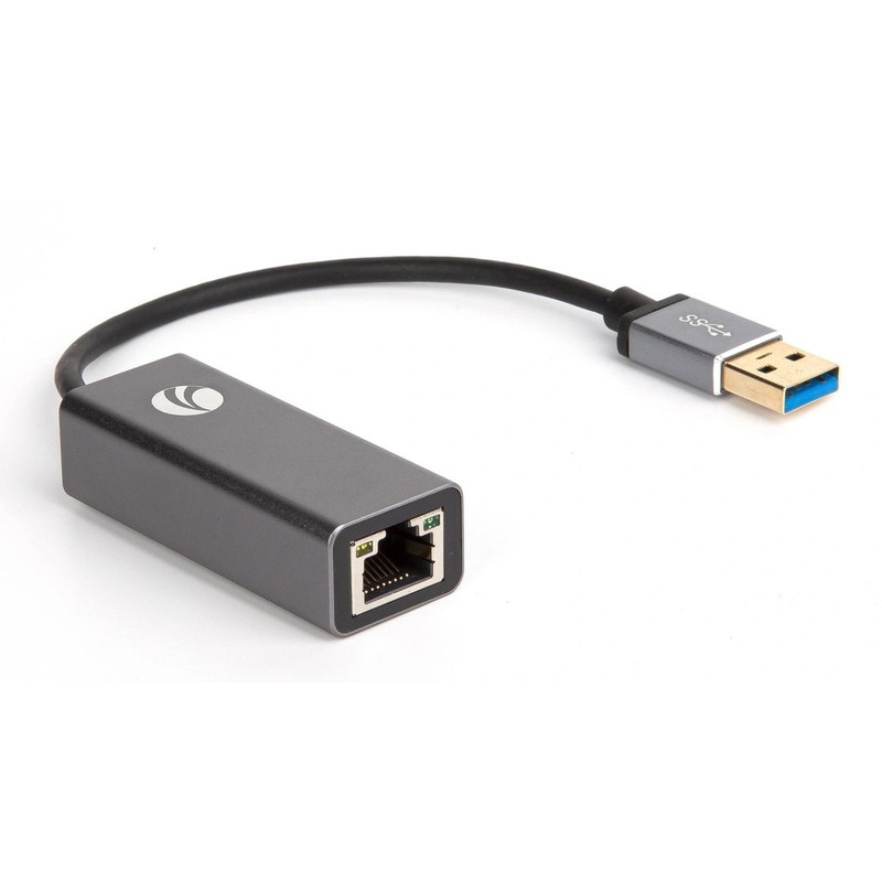 VCOM DU312M Кабель-переходник USB 3.0 (Am) --> LAN RJ-45 Ethernet 1000 Mbps, Aluminum Shell, VCOM <DU312M>