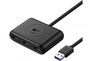 USB - Разветвитель (хаб) Ugreen CR113 (20291) 1 USB-А - 4xUSB 3.0 Длина кабеля 1 м. Цвет: черный