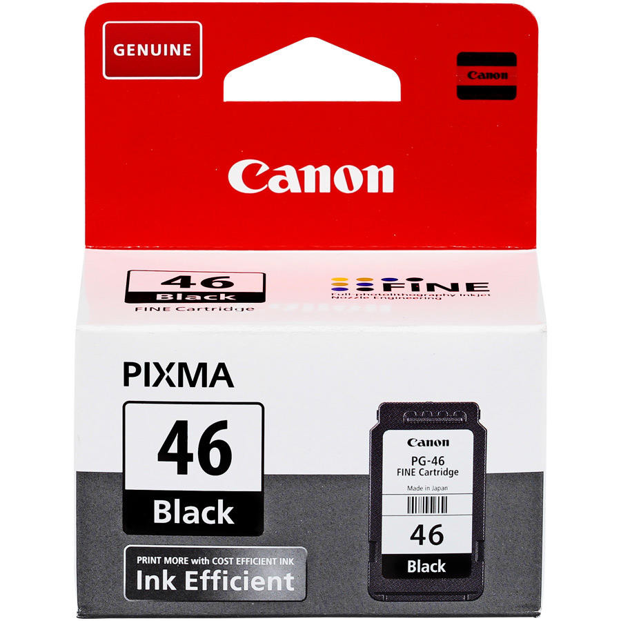 Canon PG-46BK, картридж для Pixma E404, Canon Pixma E464, черный