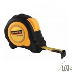 Рулетка STAYER "MASTER" Autolock, обрезиненный корпус, 7,5мх25мм[3402-08-25]