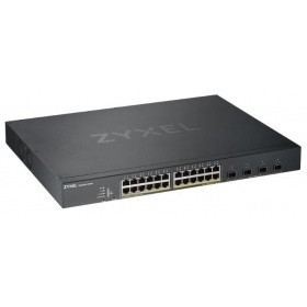ZYXEL XGS1930-28HP-EU0101F Гибридный Smart L2+ коммутатор PoE+ ZYXEL Nebula Flex XGS1930-28HP, 24xGE PoE+, 4xSFP+, бюджет PoE 375 Вт, автономное/облачное управление