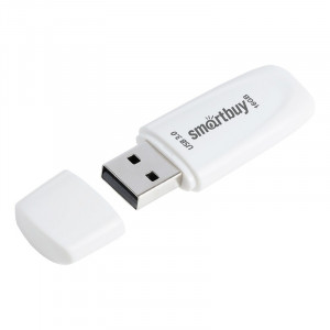 Smartbuy USB Drive 16Gb Scout White [SB016GB2SCW]