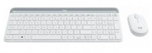 920-009207 Logitech Клавиатура + мышь MK470 WHITE оригинальная заводская гравировка RU/LAT 