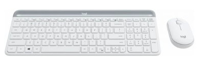 920-009207 Logitech Клавиатура + мышь MK470 WHITE оригинальная заводская гравировка RU/LAT 