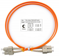 Cabeus FOP-62-SC-SC-1m Шнур оптический duplex SC-SC 62,5/125 mm 1м LSZH Cabeus FOP-62-SC-SC-1m Шнур оптический duplex SC-SC 62,5/125 mm 1м LSZH