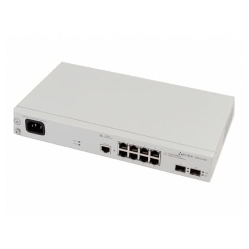 ELTEX MES2408 Ethernet-коммутатор 8 портов 10/100/1000BASE-T, 2 порта 100BASE-FX/1000BASE-X, L2, 220V AC