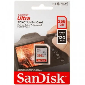 SecureDigital 256GB SanDisk Ultra  SDXC Memory Card 120MB/s [SDSDUN4-256G-GN6IN]