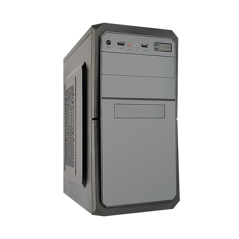 Exegate EX284026RUS Корпус Minitower BA-202 Black, mATX, <AA350, 80mm>, 2*USB, Audio