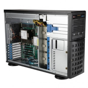 Supermicro SYS-740P-TRT Tower/4U, X12DPi-NT6, CSE-745BTS-R1K23BP, 2xLGA 4189, 8x3.5&quot;, 2x10GbE, 18х DIMM DDR4, 4xPCIe-X16, 2x1200W, black,  (438952)