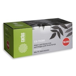 CACTUS TK-350 Тонер-картридж CACTUS (CS-TK350) для принтера Kyocera Mita FS 3920/3920DN, черный, 15000 стр. (туба, 470 г.)