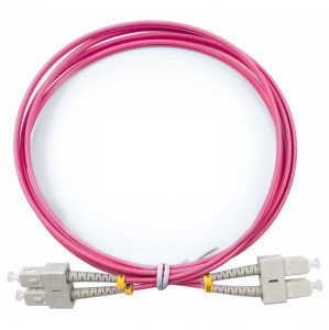 Cabeus FOP-50-OM4-SC-SC-1,5m Шнур оптический duplex SC-SC 50/125 mm OM4 1,5м LSZH