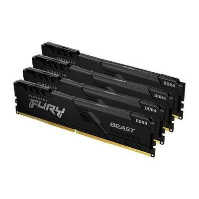 Kingston DRAM 64GB 3200MHz DDR4 CL16 DIMM (Kit 4x16Gb) FURY Beast Black KF432C16BB1K4/64