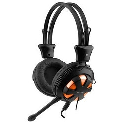 A4Tech HS-28 orange/Black {Гарнитура стерео} 1.8 м