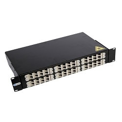 ЦМО! Оптический бокс (кросс) 19", 2U, до 48 портов, цвет черный  (БОН-19-2-48-9005) 