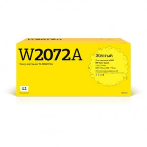 T2  W2072A  картридж TC-HW2072A для HP Color Laser 150a/150nw/MFP 178nw/MFP 179fnw (700 стр.) желтый, с чипом