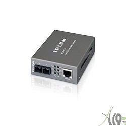 TP-Link MC100CM 10/100Mbps RJ45 to 100Mbps multi-mode SC fiber Converter, Full-duplex,up to 2Km, switching power adapter, chassis mountable