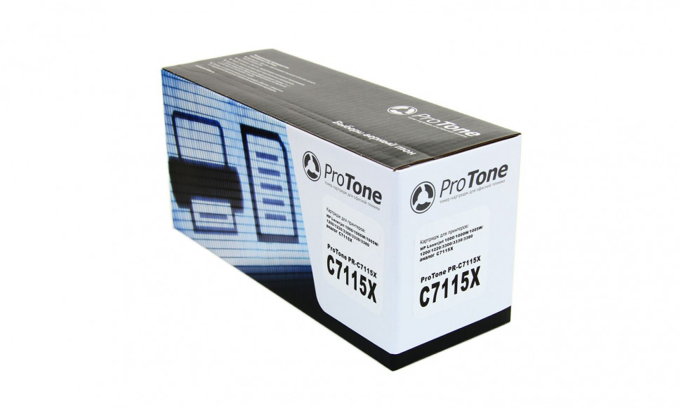 C7115X Картридж ProTone для HP LaserJet-1200/1220/3300/3310/3320/3330/3380 (3500 стр.) черный