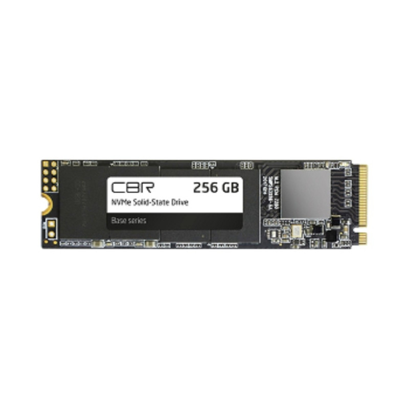 CBR SSD-256GB-M.2-BS24b, Внутренний SSD-накопитель, серия "Base", 256 GB, M.2 2280, PCIe 3.0 x4, NVMe 1.3, 3D TLC NAND, R/W speed up to 2900/1800 MB/s, TBW (TB) 240, OEM