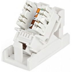 Hyperline SIP2K-C5E-M45-22.5 Розетка (вставка) 45x22,5 (Mosaic) с наклонным модулем RJ-45 категории 5е