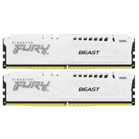 Оперативная память Kingston Fury Beast KF560C30BWK2-64 DDR5 - Kit 2х32ГБ 6000МГц, DIMM, White, Ret Оперативная память Kingston Fury Beast KF560C30BWK2-64 DDR5 - Kit 2х32ГБ 6000МГц, DIMM, White, Ret