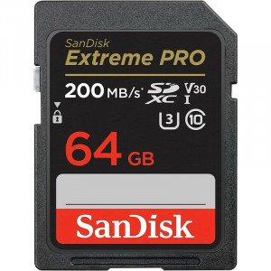 SecureDigital 64GB SanDisk Extreme PRO SDXC Memory Card 200MB/s [SDSDXXU-064G-GN4IN]