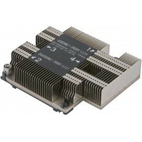 Радиатор для процессора SuperMicro SNK-P0067PD в корпус 1U и в сокет LGA3647-0, рассеивает до 140Вт тепла