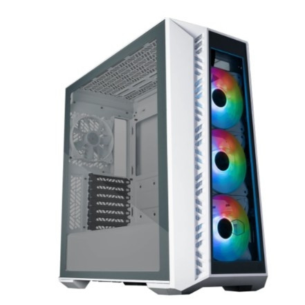 Корпус без БП/ Cooler Master MasterBox 520 WHITE U3x1,U3.1type Cx1,Audio,ARGB fanx3,front TG panel