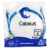 Cabeus PC-UTP-RJ45-Cat.6-1.5m-BL Патч-корд U/UTP, категория 6, 2xRJ45/8p8c, неэкранированный, синий, PVC, 1.5м Cabeus PC-UTP-RJ45-Cat.6-1.5m-BL Патч-корд U/UTP, категория 6, 2xRJ45/8p8c, неэкранированный, синий, PVC, 1.5м