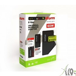 Адаптер для ноутбуков Storm SLU65, 65W, USB(2.1A), slim design + micro charger USB (MCM1)